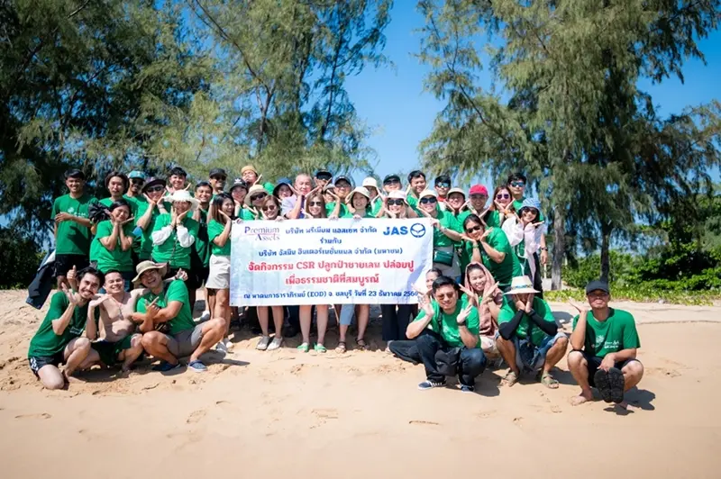 Premium Asset (PA) and JAS organized mangrove planting and crab release activity at Napa Tharaphirom Beach (EOD)