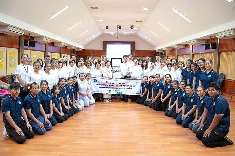  'JAS GROUP' hosts Pha Pah cereomony to donate medical equipment to Phra Ajarn Baen Thanagro Hospital