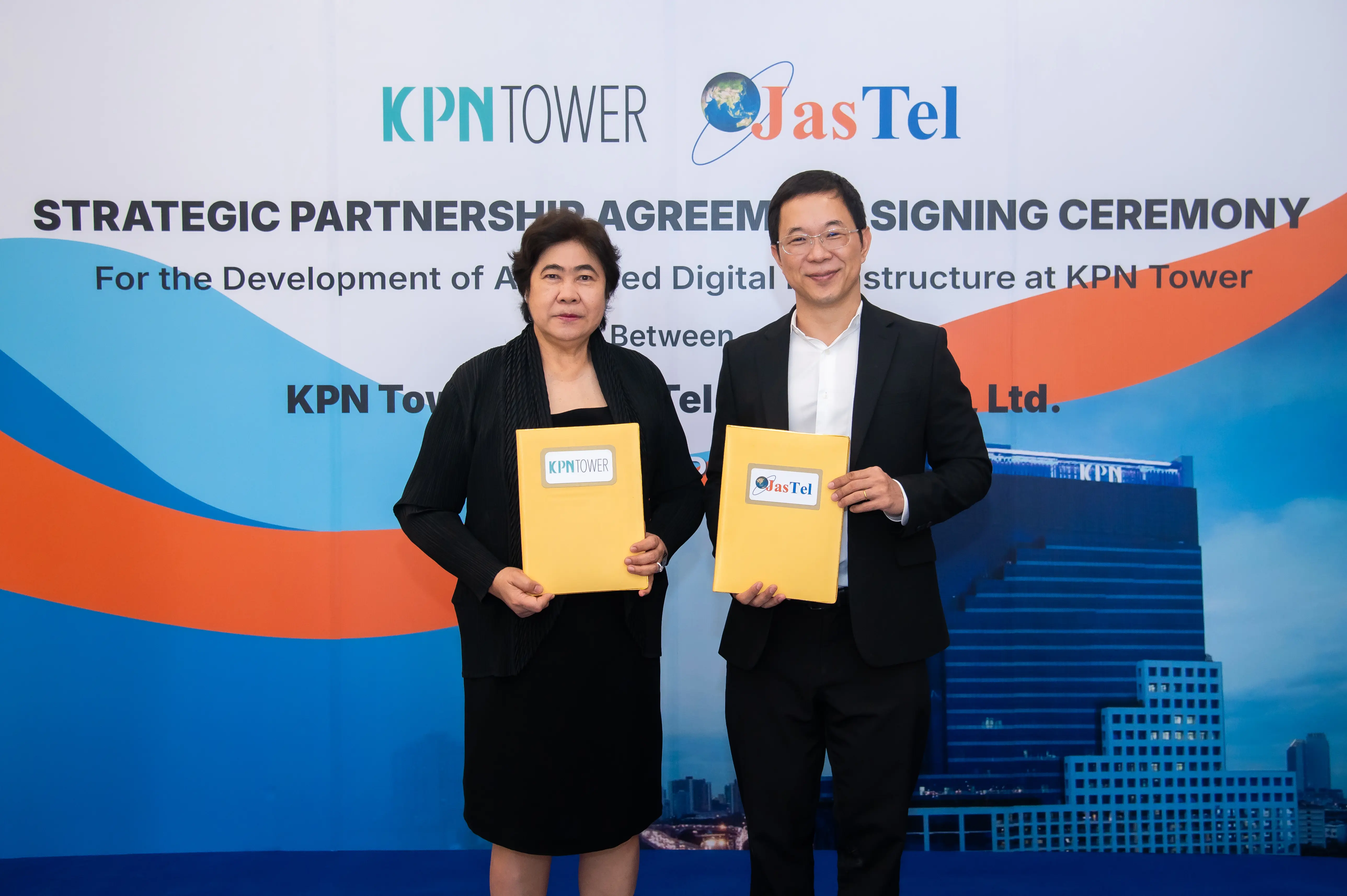 JasTel” ลงนามความร่วมมือ “KPN Tower”  พัฒนาโครงข่ายสื่อสารความเร็วสูงอาคารเคพีเอ็นทาวเวอร์   