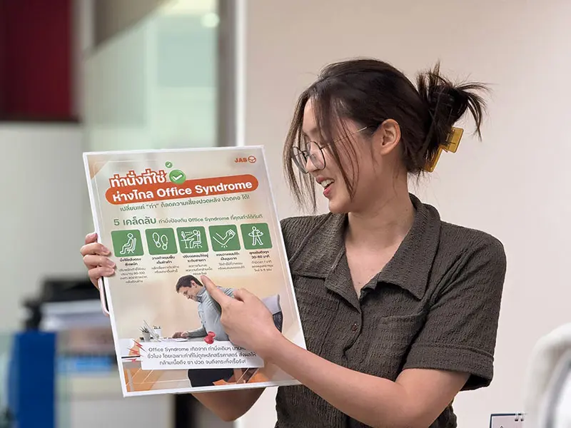 ?Good Health Begins with "Good Posture" JAS Group Supports Well-Being through "Perfect Posture, Preventing Office Syndrome" Project