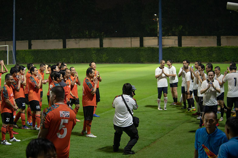 การแข่งขันฟุตบอลนัดกระชับมิตร ระหว่าง NATION GROUP พบกับ JAS และ MONO