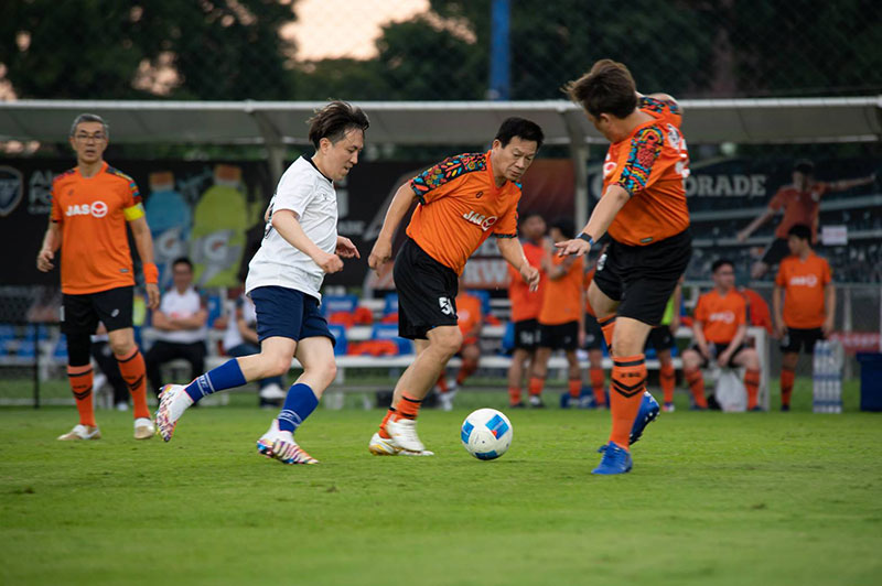 การแข่งขันฟุตบอลนัดกระชับมิตร ระหว่าง NATION GROUP พบกับ JAS และ MONO