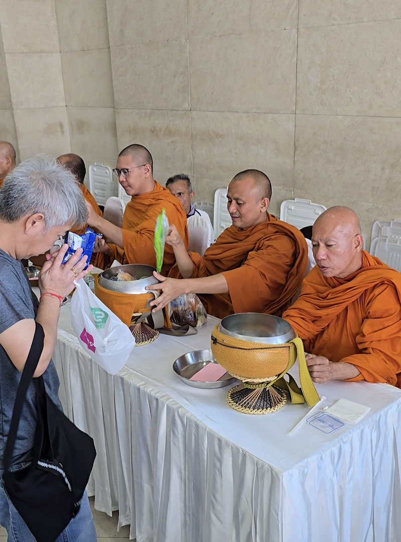 Pictures from the merit-making ceremony for April 2025