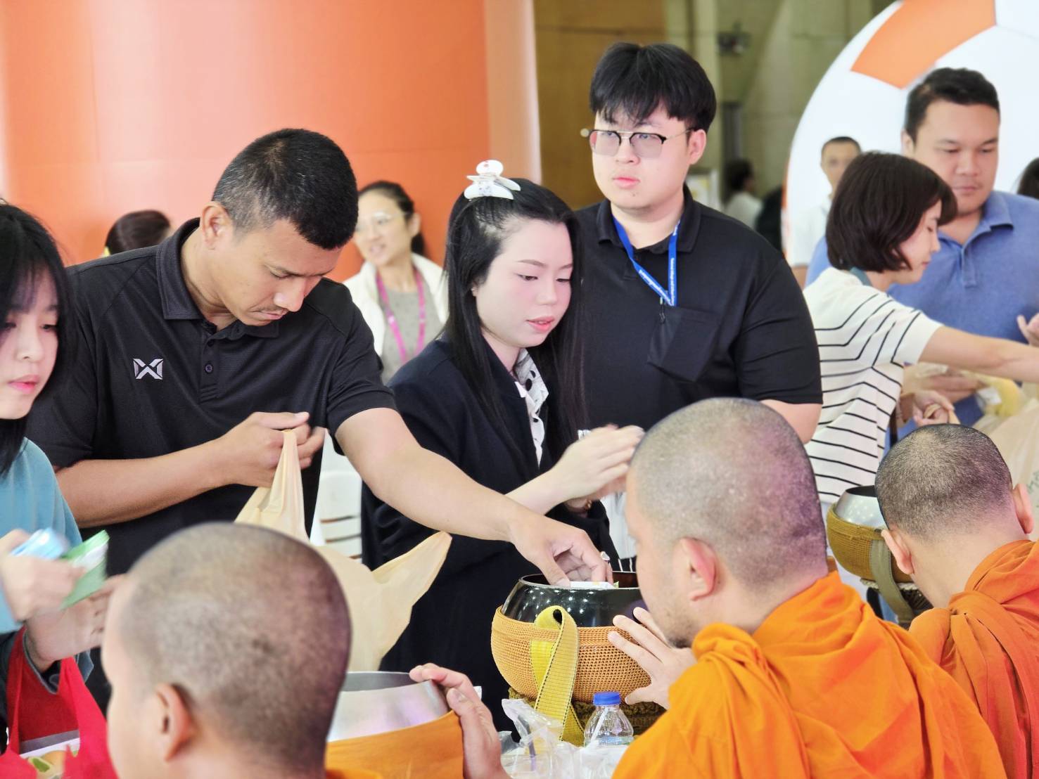 บรรยากาศ ทำบุญตักบาตรประจำเดือนมกราคม 2569