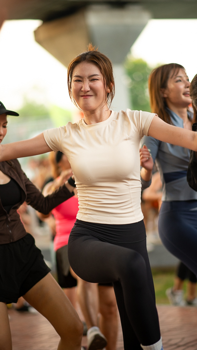 “JAS” เดินหน้าเติมสีสันสายสุขภาพ   ชวนเต้น ZUMBA สุดคึกคักกลางสวนสมเด็จฯ