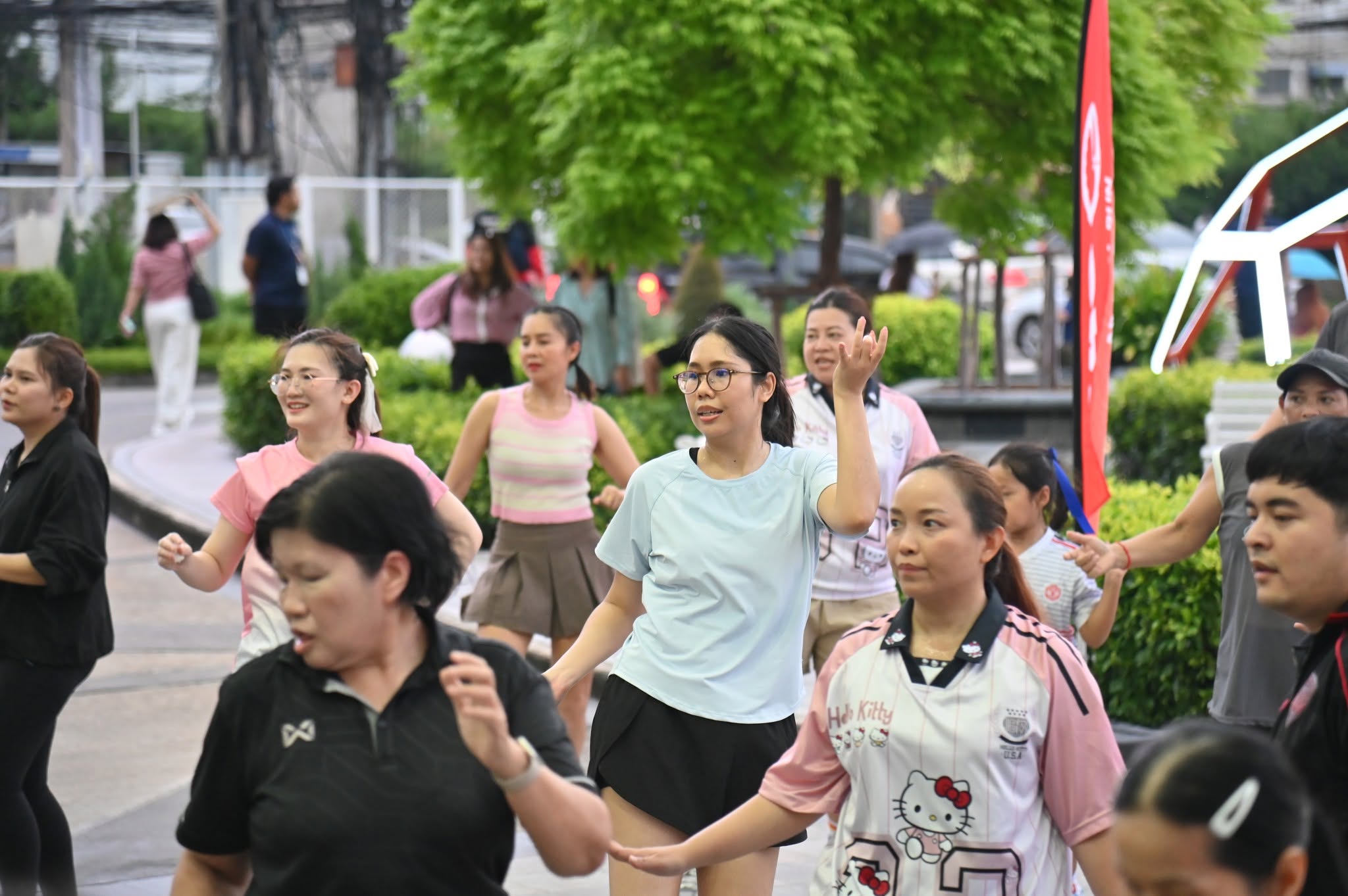 JAS Fit and Fun เต้น Zumba หน้าตึก